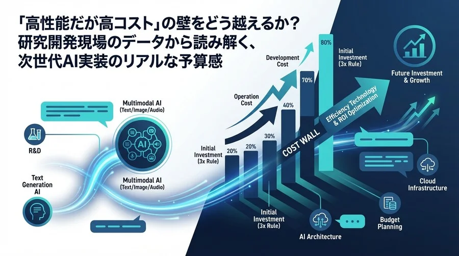 「高性能だが高コスト」の壁を越えるには？研究現場のデータで解くマルチモーダルAI実装のリアルな予算感と投資対効果