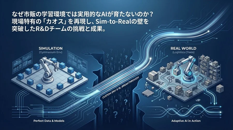 物流現場のカオスをコード化する：GymnasiumによるSim-to-Real突破の環境設計ガイド