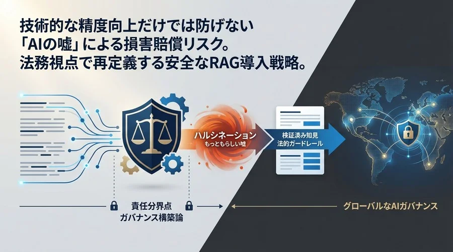 RAGのハルシネーションを法務で制御する：技術的限界を補完する責任分界点とガバナンス構築論