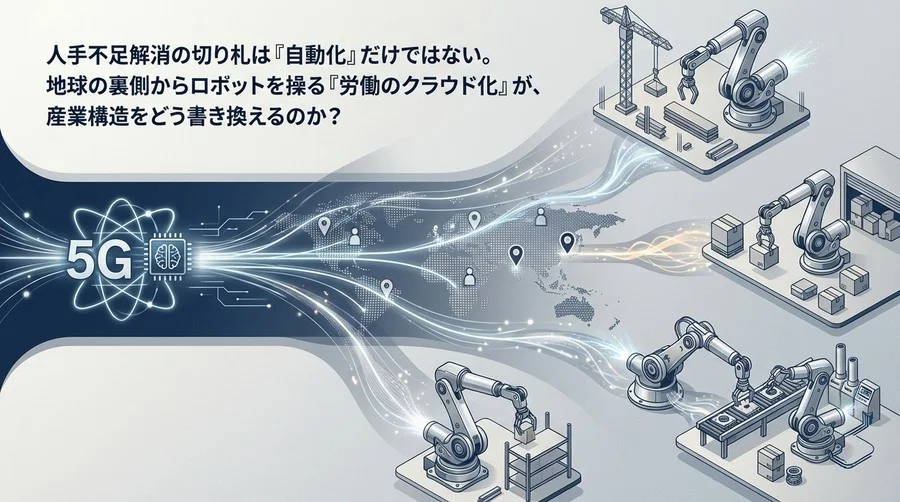 5G×AIが実現する「労働のクラウド化」：遠隔ロボット制御が描く人手不足解消の最終防衛線
