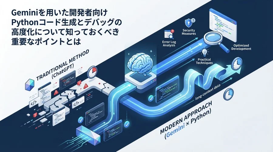 ChatGPTだけではもったいない？Gemini×Pythonでデバッグ時間を半減させる実践的コード生成術