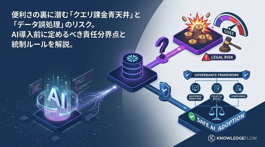 SnowflakeでのAI SQL生成：課金青天井と法的責任を防ぐガバナンスの鉄則