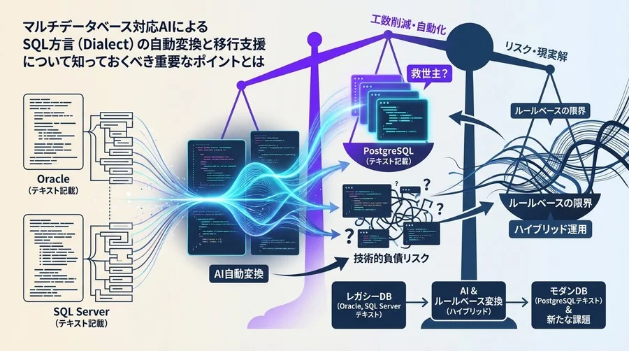 データベース移行の「AI自動変換」は救世主か、それとも新たな技術的負債か？現場視点で語るリスクと現実解