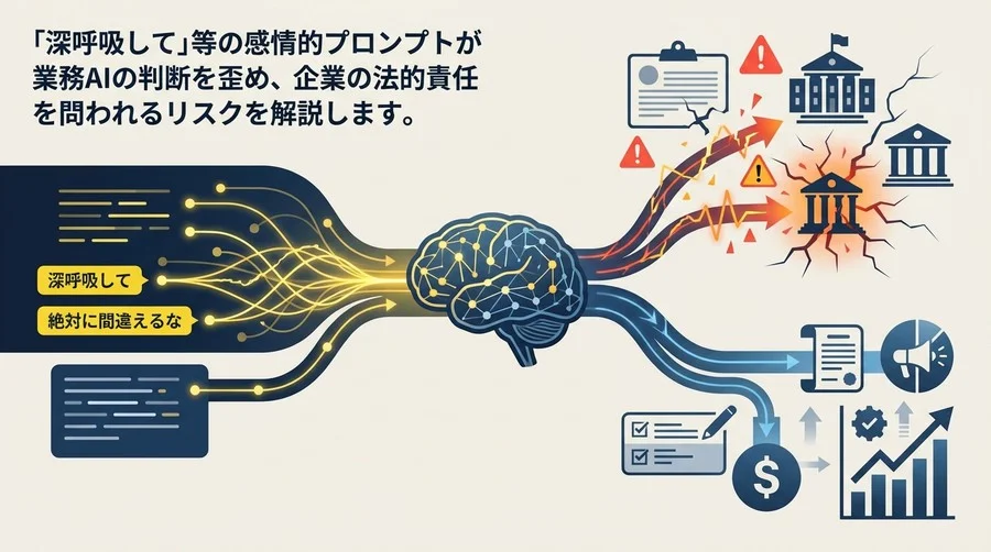 「深呼吸して」が命取り？感情的プロンプトが招く企業の法的リスクと回避策