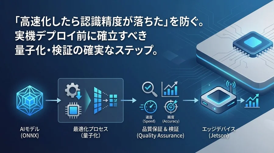 TensorRT高速化で精度を落とさない：Jetsonデプロイ前の量子化品質保証プロセスと実装ガイド