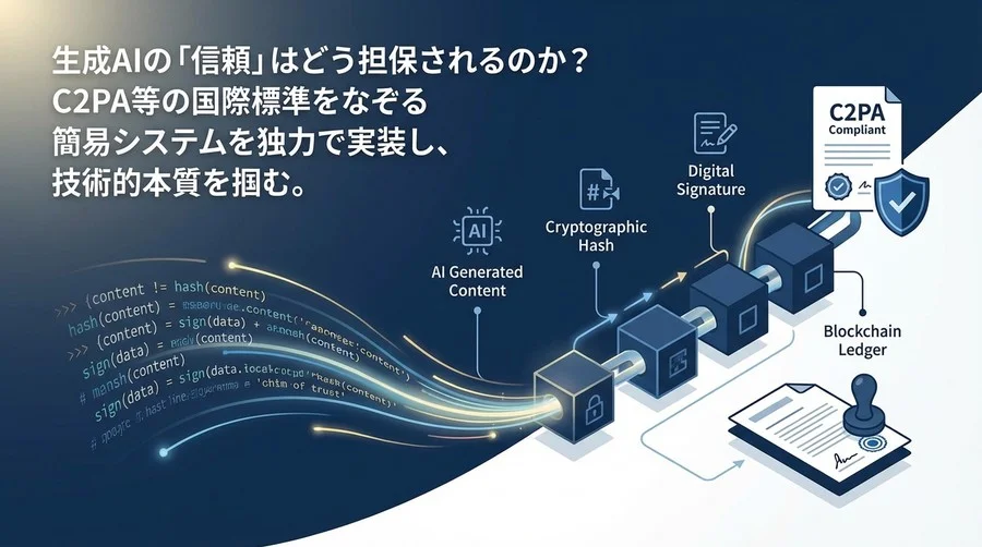 仕様書を読むな、手を動かせ。Pythonとブロックチェーンで実装するAIプロバナンスの「信頼の連鎖」