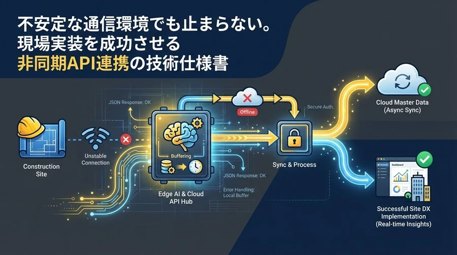 通信断でも止まらない建設DX：現場実装を成功させるエッジAI連携APIの技術仕様と実装パターン