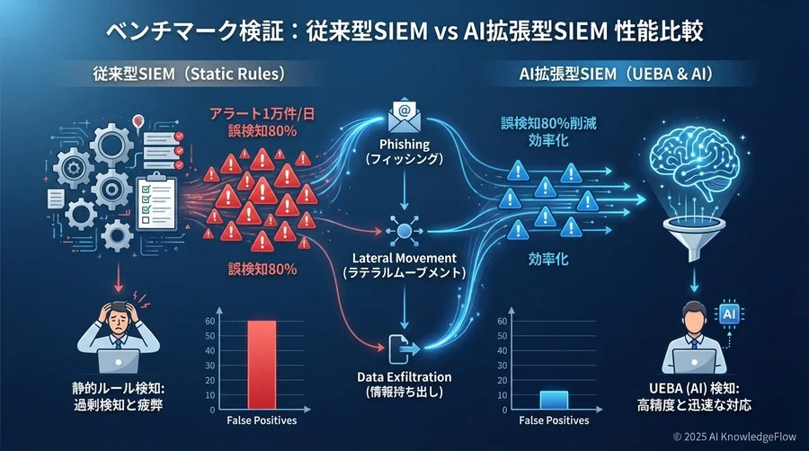 ベンチマーク検証：従来型SIEM vs AI拡張型SIEM 性能比較 - Section Image