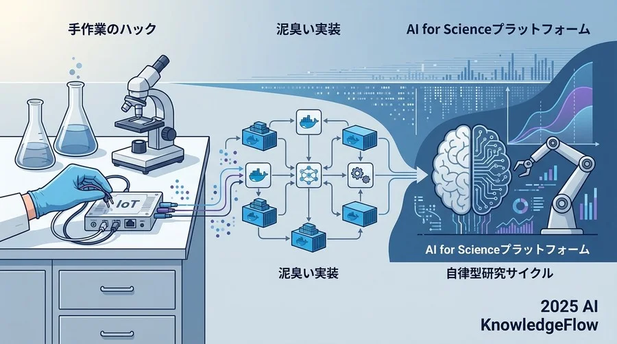 統合アーキテクチャ：実験機器・データ・AIの接続 - Section Image
