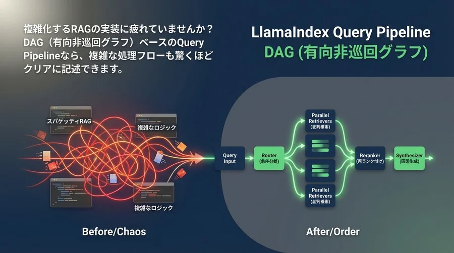 複雑なRAGロジックをDAGで整理：LlamaIndex Query Pipelineによる保守性の高い実装手法