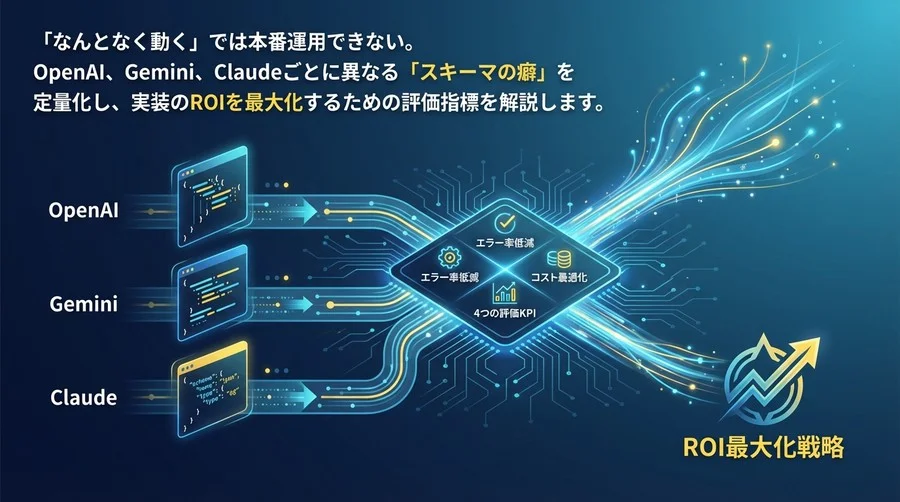 Function Callingの精度は「スキーマの書き分け」で決まる：モデル別実装のROI最大化戦略