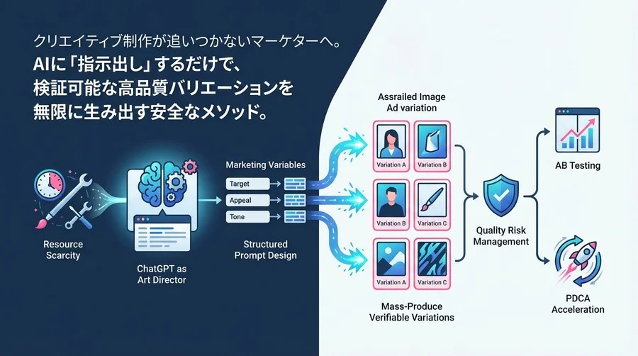 ChatGPTで画像プロンプトを構造化せよ：ABテスト素材を安全に量産するマーケティング工学