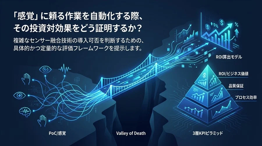 触覚AI導入の「死の谷」を越えるROI証明術：マルチモーダル制御の定量的評価フレームワーク