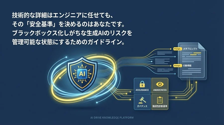AIの暴走を防ぐ「言葉の防壁」：経営視点で設計するメタプロンプトと脆弱性診断基準