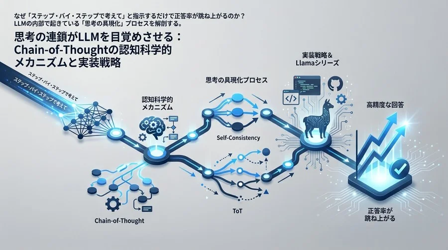 思考の連鎖がLLMを目覚めさせる：Chain-of-Thoughtの認知科学的メカニズムと実装戦略