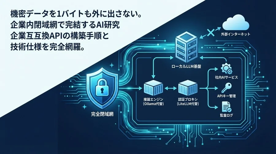 完全閉域網で動く！機密情報を守るローカルLLM構築｜OllamaとDockerで作るセキュアな社内AI基盤