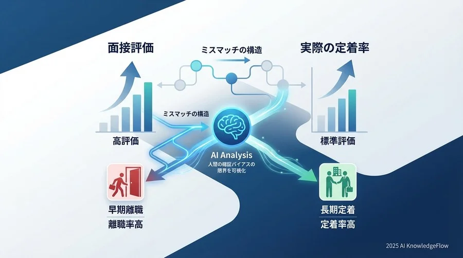 なぜ「優秀な人材」ほど早期離職するのか：AIが可視化するミスマッチの構造 - Section Image
