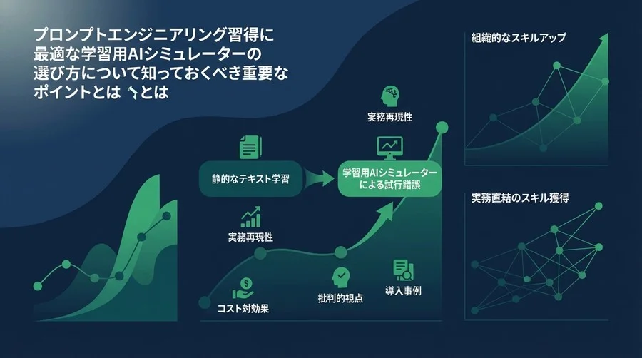 プロンプトエンジニアリング習得に最適な学習用AIシミュレーターの選び方：実務直結のスキル獲得術