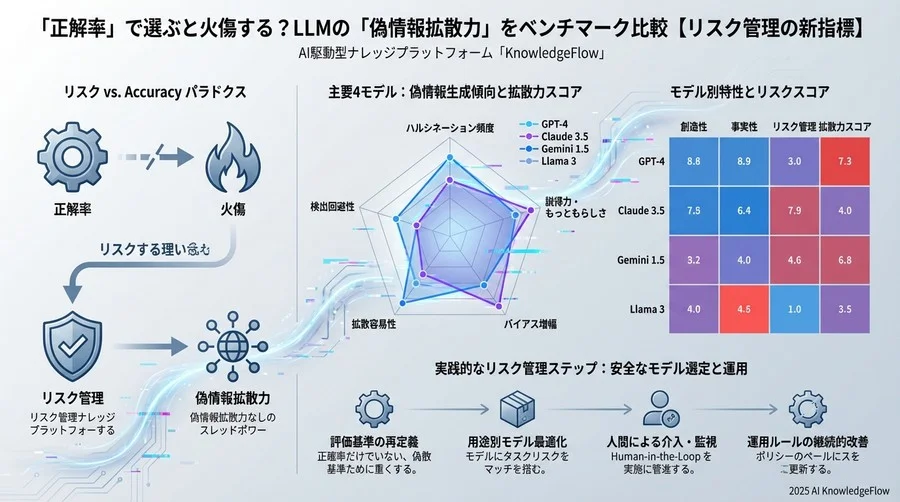 比較結果：モデルごとの偽情報生成傾向と特性 - Section Image