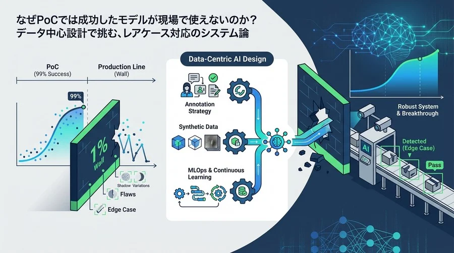 AI外観検査の「99%の壁」を突破するデータ中心設計論：製造現場の未知なるエッジケースを制するアノテーション戦略