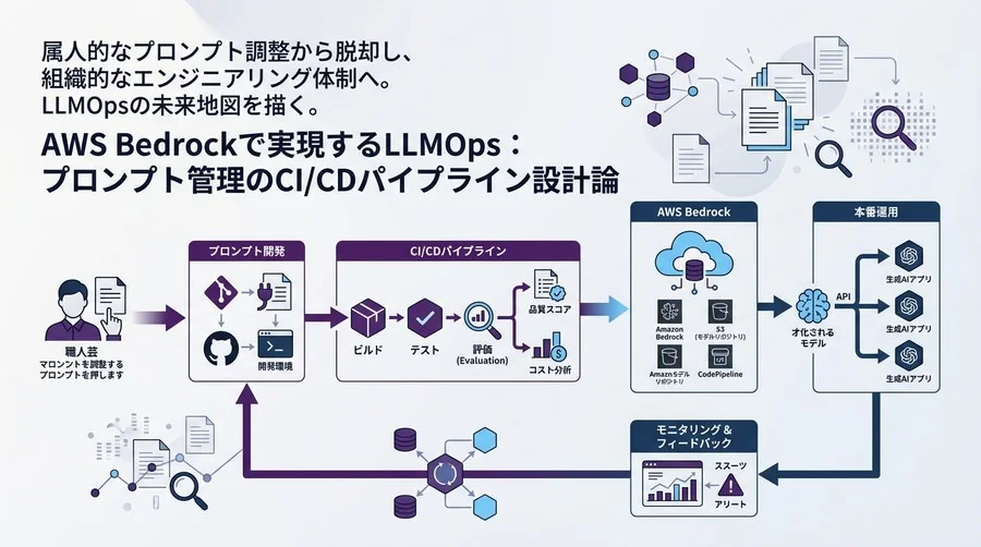 AWS Bedrockで実現するLLMOps：プロンプト管理のCI/CDパイプライン設計論