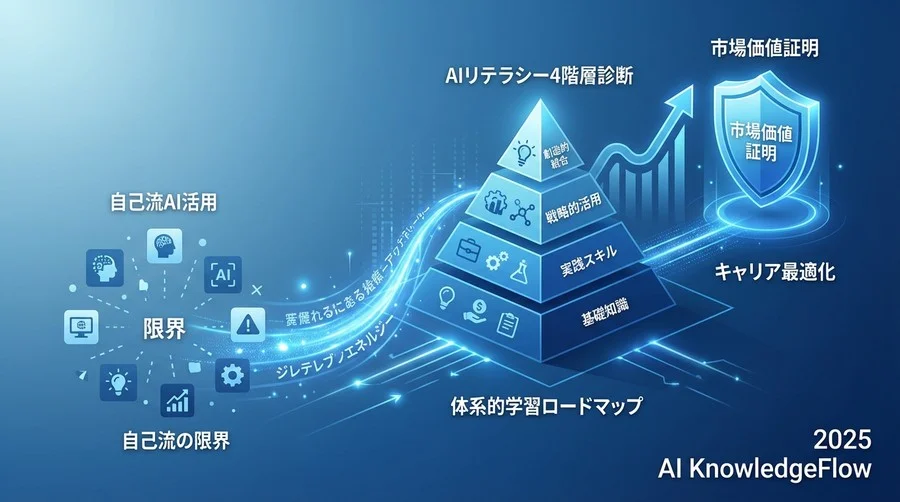 現代ビジネスに不可欠なAIリテラシーの4階層モデル - Section Image