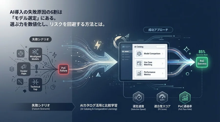 AIモデル選定の失敗を防ぐ「AIカタログ」活用術：PoC成功率を高める比較学習アプローチ