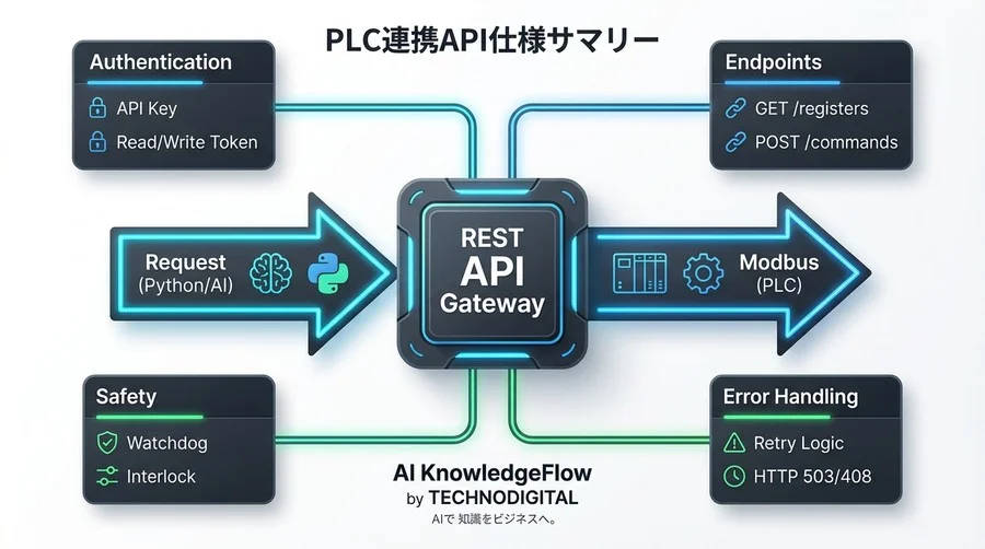 【実装仕様書】レガシーPLCをAI化する「後付けAPI」設計：Modbus/TCPとPythonをつなぐ架け橋 - Conclusion Image