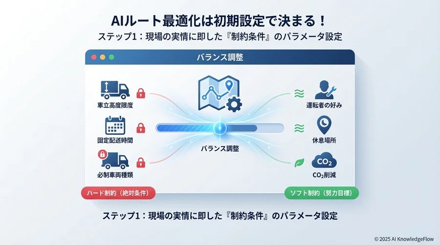 ステップ1：現場の実情に即した「制約条件」のパラメータ設定 - Section Image