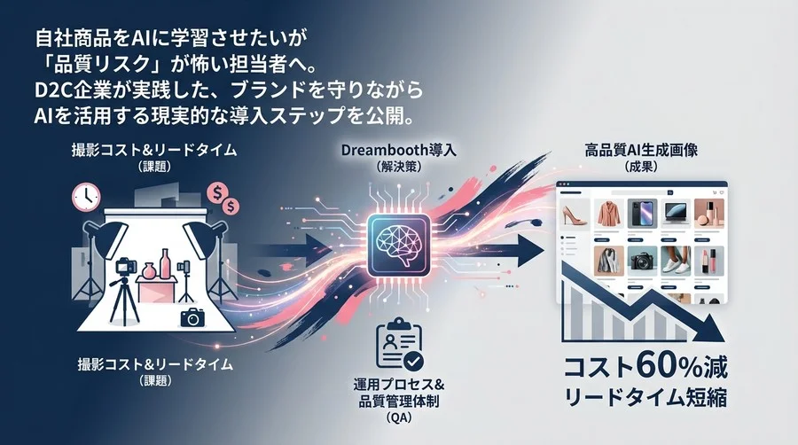 EC商品画像の「撮影レス」化へ。Dreambooth導入による品質担保とコスト削減のガイドライン