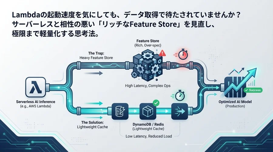 サーバーレスAI推論の罠：Feature Storeを捨て、軽量キャッシュを選ぶ技術的決断