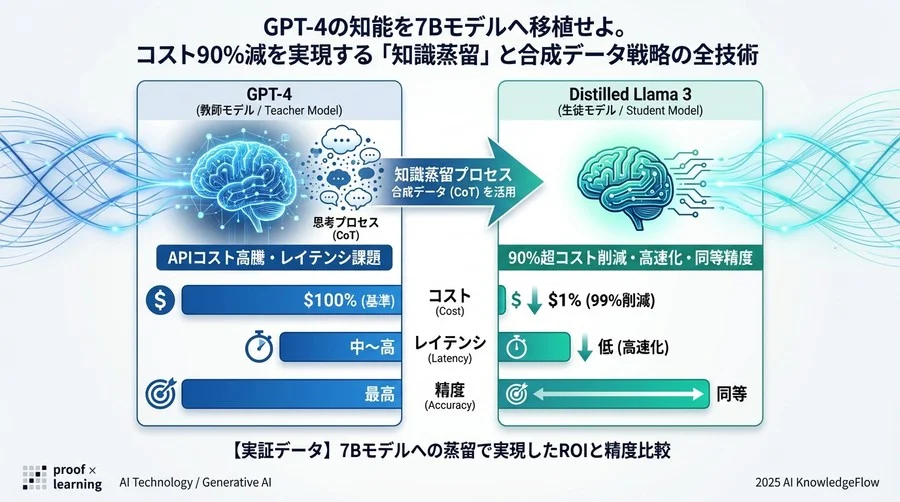 【実証データ】7Bモデルへの蒸留で実現したROIと精度比較 - Section Image 3