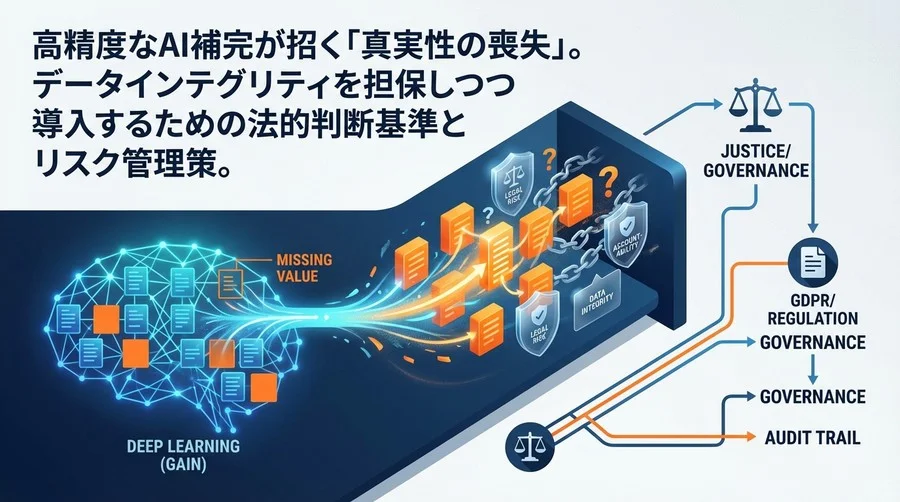 深層学習による欠損値補完の法的リスクと説明責任：GAIN導入時のデータインテグリティ確保戦略