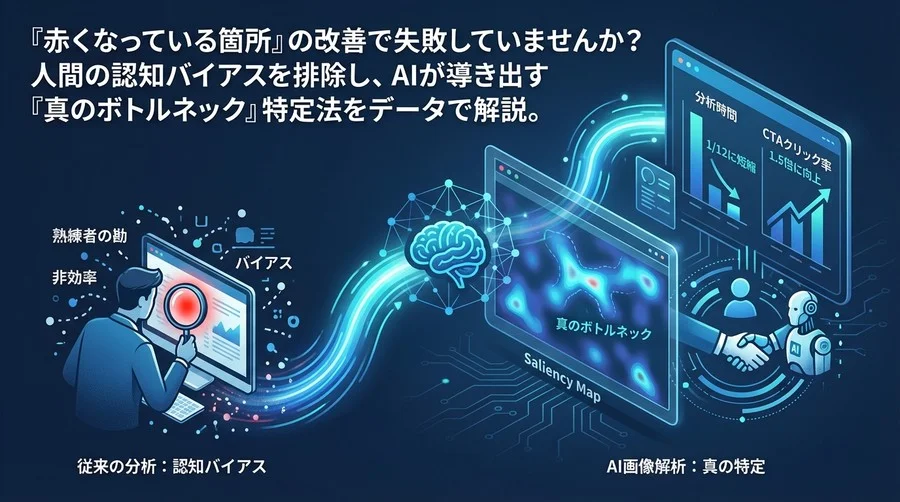 「赤い箇所」の改善で失敗する理由：認知バイアスを排除し、AI画像解析が導く「真のボトルネック」特定法【実証データ付】