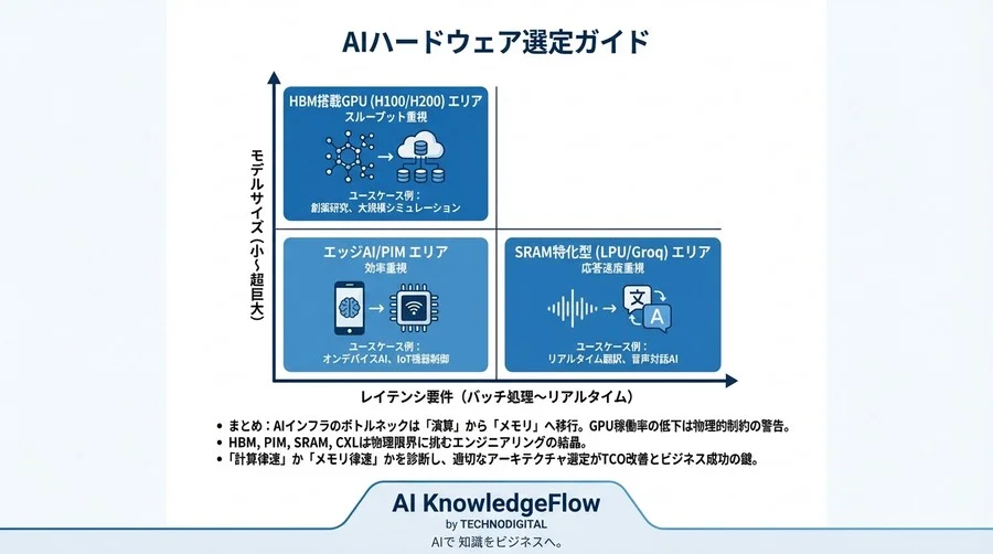 GPU稼働率30%の衝撃：LLMの「メモリの壁」を突破する次世代アーキテクチャの物理学的解剖 - Conclusion Image