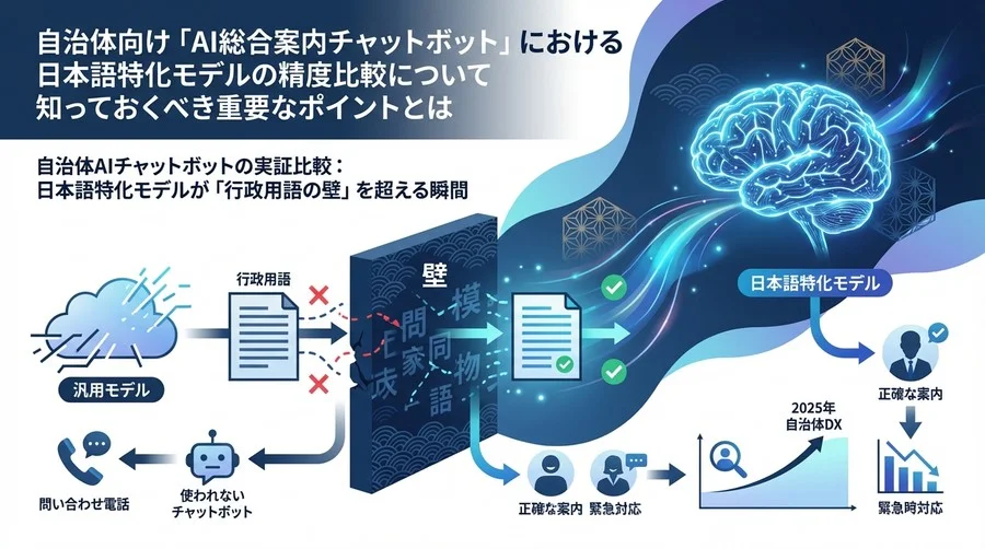 自治体AIチャットボットの実証比較：日本語特化モデルが「行政用語の壁」を超える瞬間