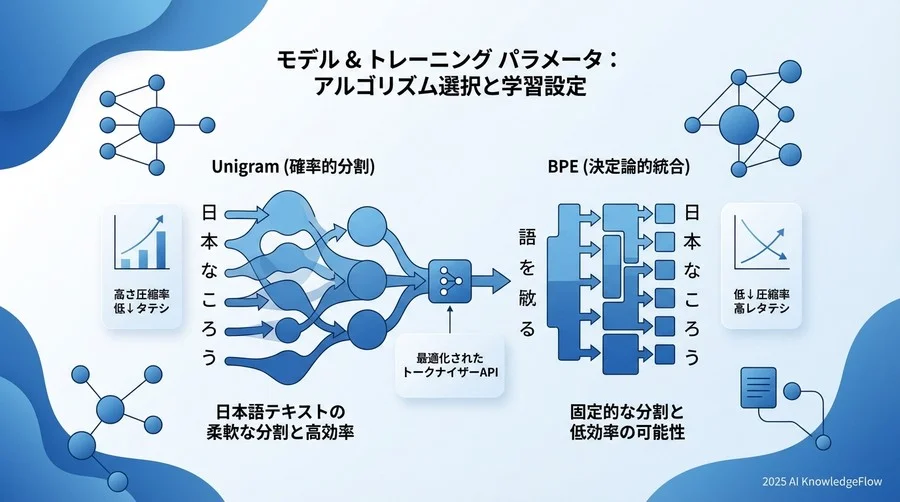 Model & Training Parameters：アルゴリズム選択と学習設定 - Section Image