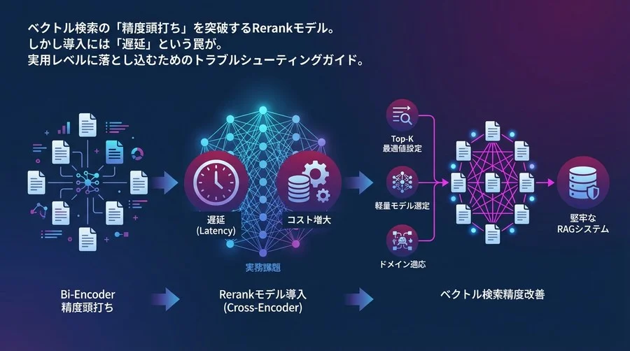 Rerankモデル導入の「遅延」と「コスト」を乗り越える：ベクトル検索精度改善のトラブルシューティング