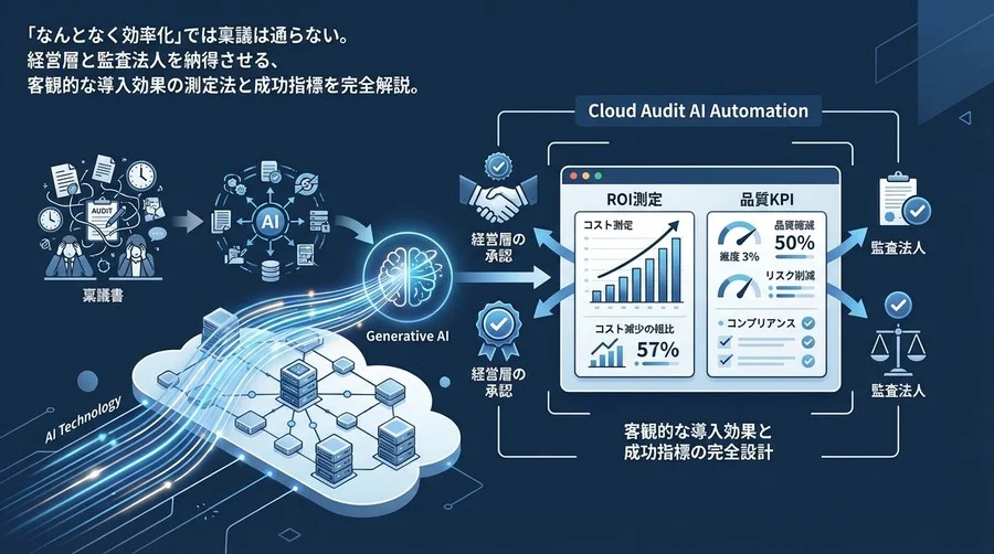 クラウド監査のAI自動化：経営層を納得させるROI測定と品質KPIの完全設計