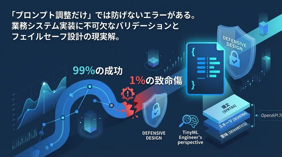 GeminiのJSON抽出が孕む「99%の成功と1%の致命傷」：業務実装のための防御的設計論