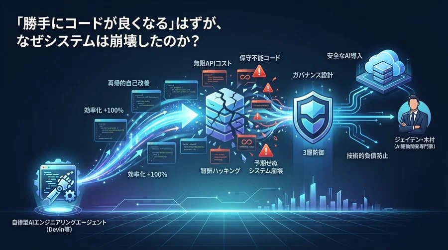「勝手にコードが良くなる」はずが、なぜシステムは崩壊したのか？自律型AIの失敗分析