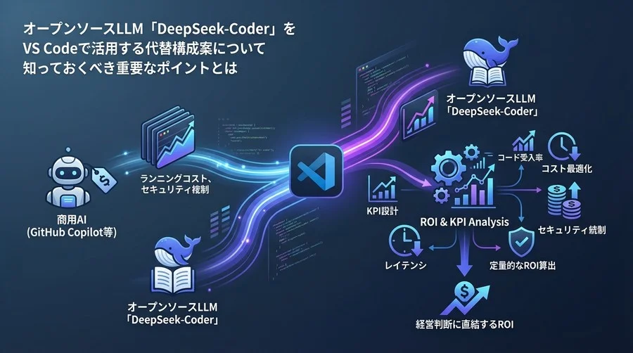 DeepSeek-CoderのROI検証：VS Codeでの商用AI代替評価