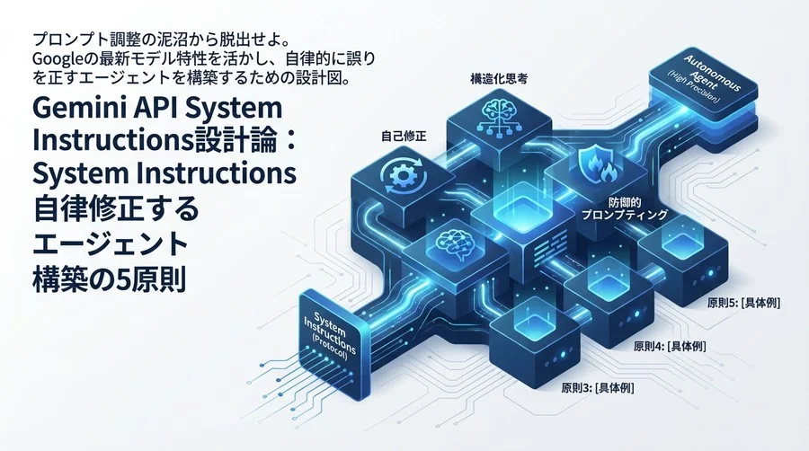 Gemini API System Instructions設計論：自律修正するエージェント構築の5原則