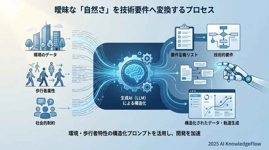 【要件定義】環境・歩行者特性の構造化プロンプト - Section Image