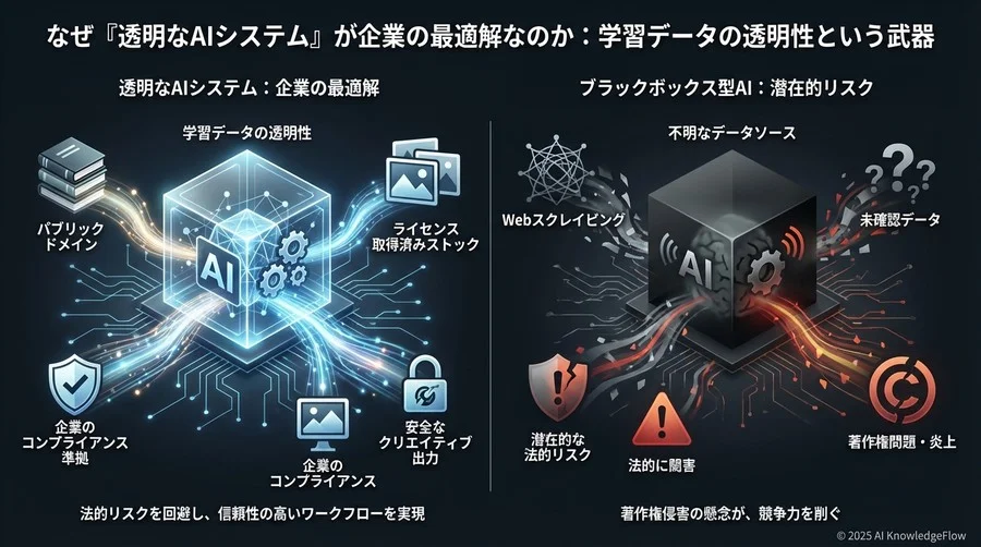 なぜ「Adobe Firefly」が企業の最適解なのか：学習データの透明性という武器 - Section Image