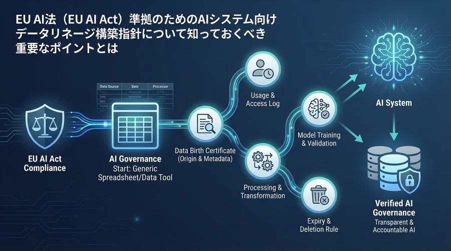 EU AI法対応の第一歩はExcelから。「データの家系図」で実現するAIガバナンス入門