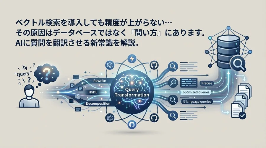 ベクトル検索の限界を突破する：AIに「問い」を翻訳させるQuery Transformation設計論