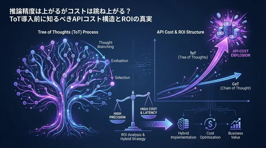 推論精度は上がるがコストは跳ね上がる？ToT導入前に知るべきAPIコスト構造とROIの真実
