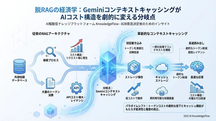 技術トレンド：Gemini「コンテキストキャッシング」の破壊的革新 - Section Image