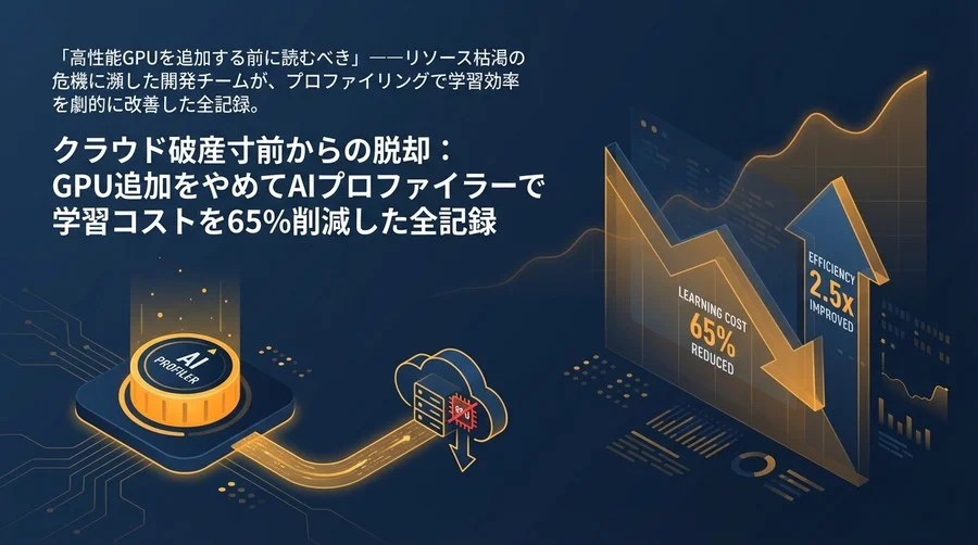 クラウド破産寸前からの脱却：GPU追加をやめてAIプロファイラーで学習コストを65%削減した全記録
